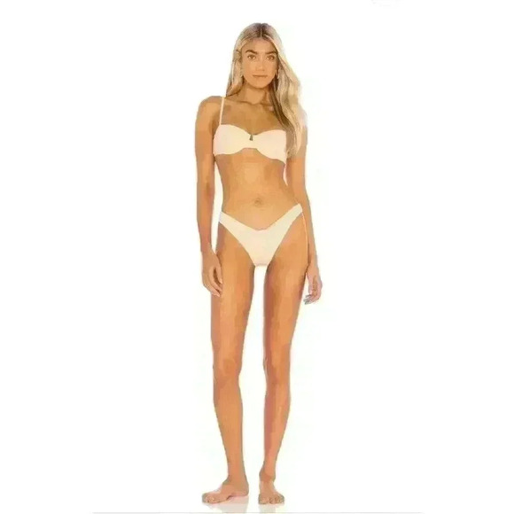 NWT onia Pale Pink Dalia Bikini SET Top & Chiara Bikini Bottom - Picture 5 of 16